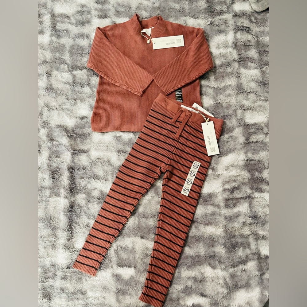 NWT Zara ribbed knit set